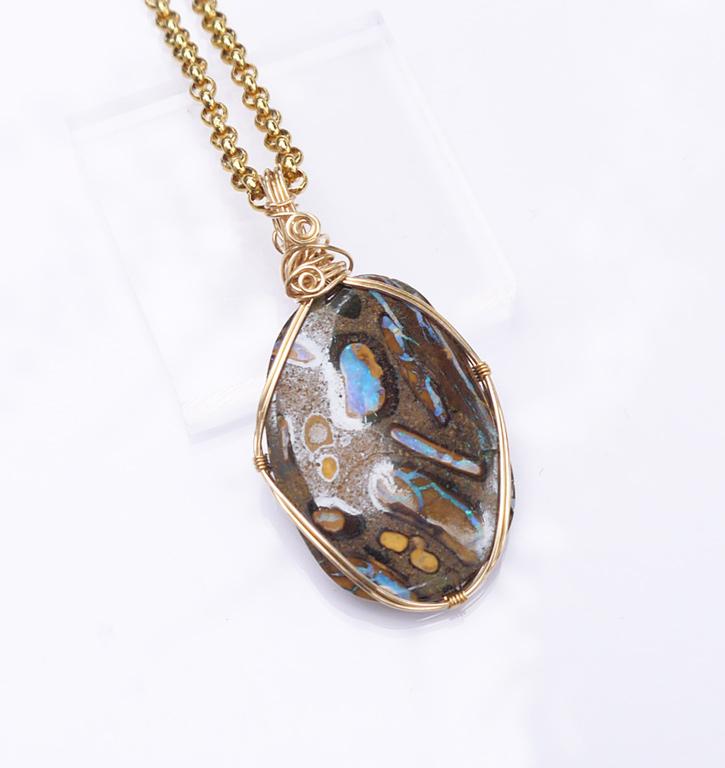 ボルダーオパール ペンダント | 2枚目