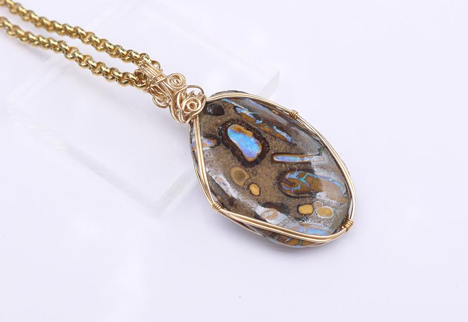 ボルダーオパール ペンダント | 3枚目