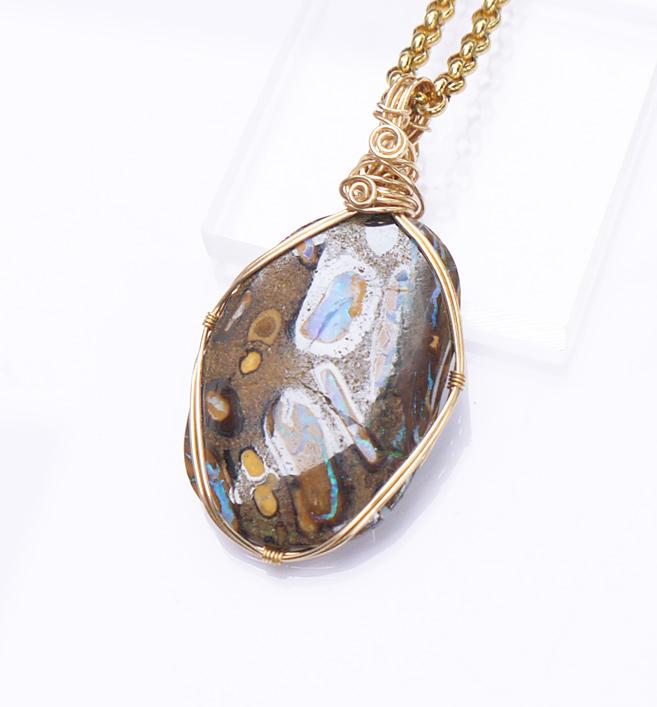 ボルダーオパール ペンダント | 4枚目