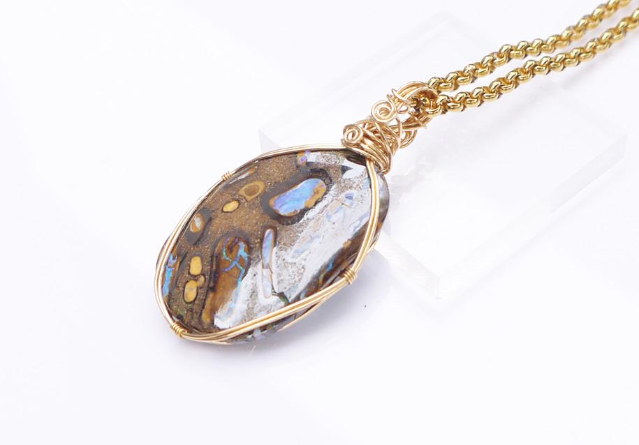 ボルダーオパール ペンダント | 5枚目