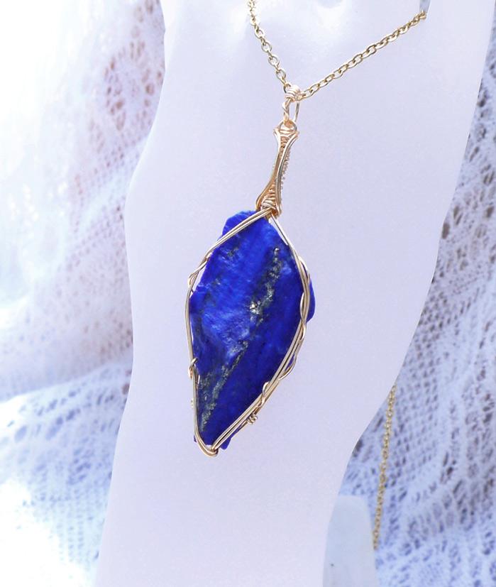 最高品質 ラピスラズリ ペンダント | 5枚目