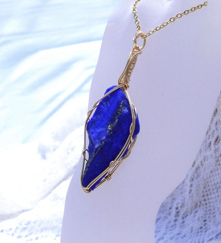 最高品質 ラピスラズリ ペンダント | 6枚目