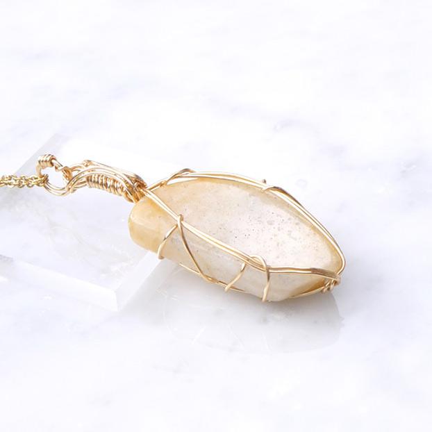 アゾゼオ ハニー＆クリームアゼツライト ペンダント | 4枚目