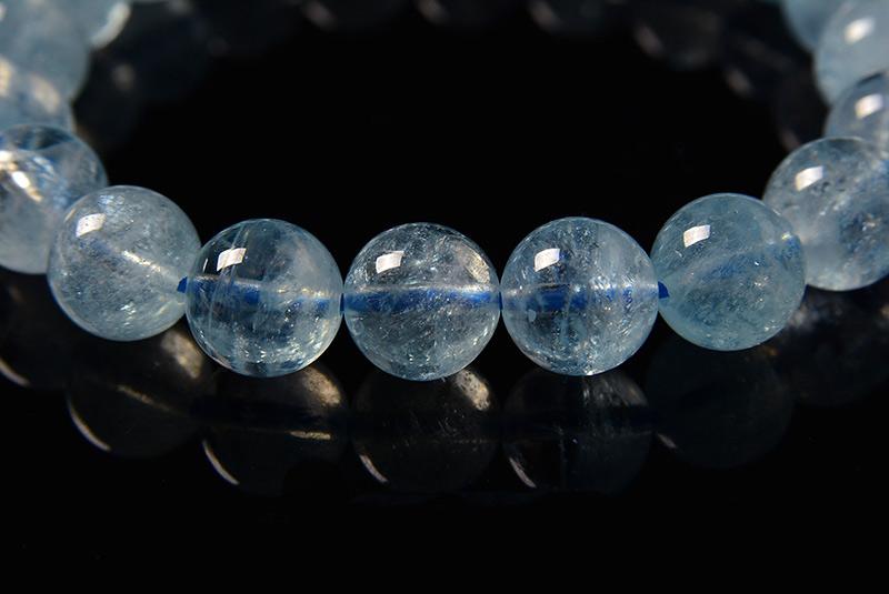 ハイグレード アクアマリン ブレスレット 9.8mm | 2枚目