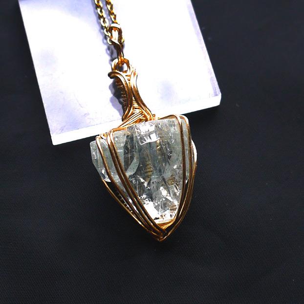 宝石質 グリーンアポフィライト ペンダント | 3枚目