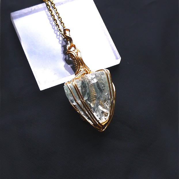 宝石質 グリーンアポフィライト ペンダント | 4枚目