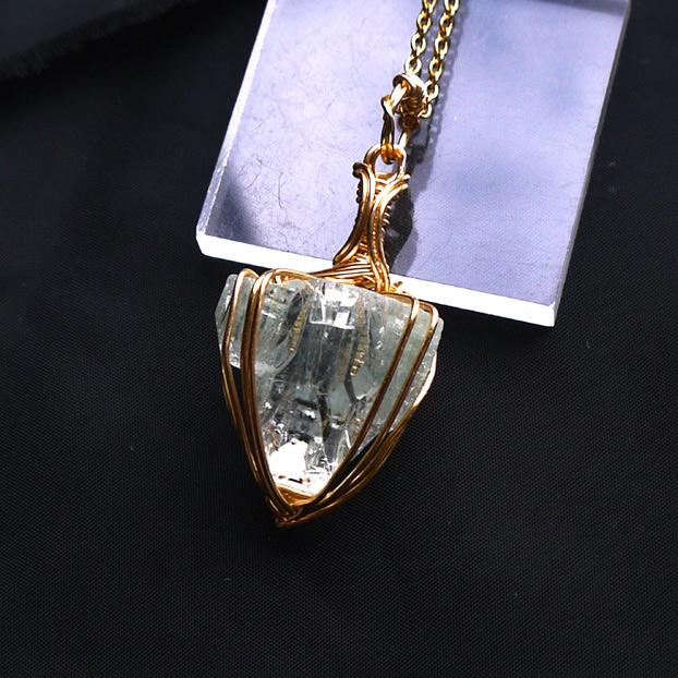 宝石質 グリーンアポフィライト ペンダント | 6枚目