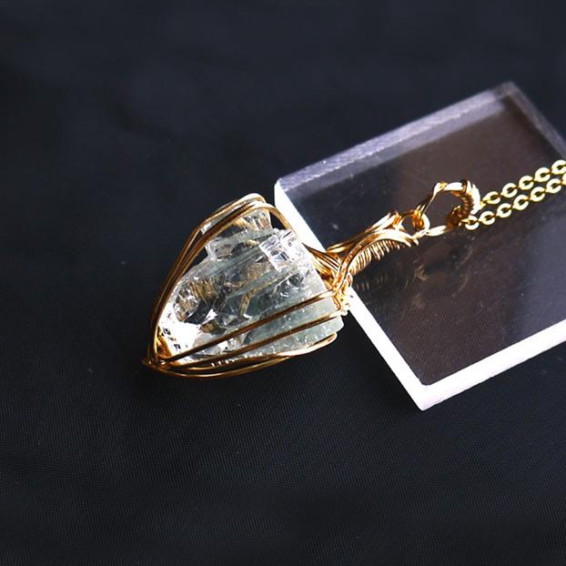 宝石質 グリーンアポフィライト ペンダント | 9枚目