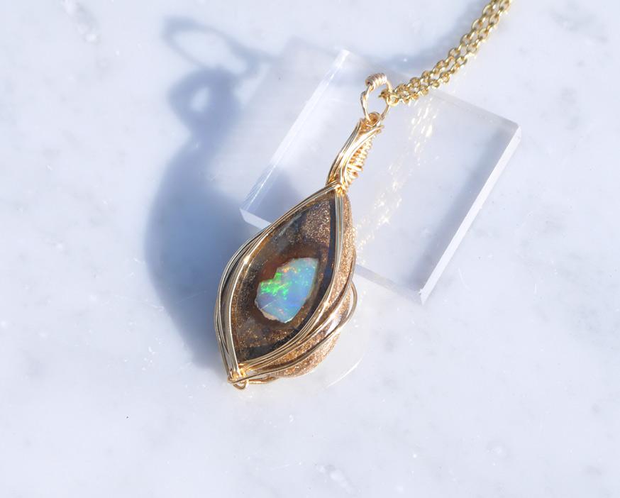 ボルダーオパール ペンダント | 5枚目