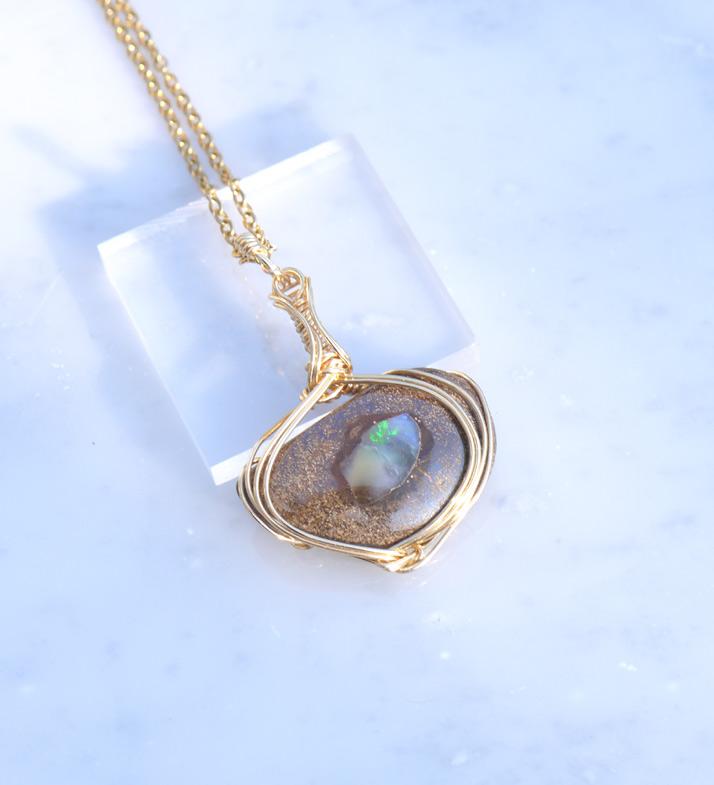 ボルダーオパール ペンダント | 2枚目