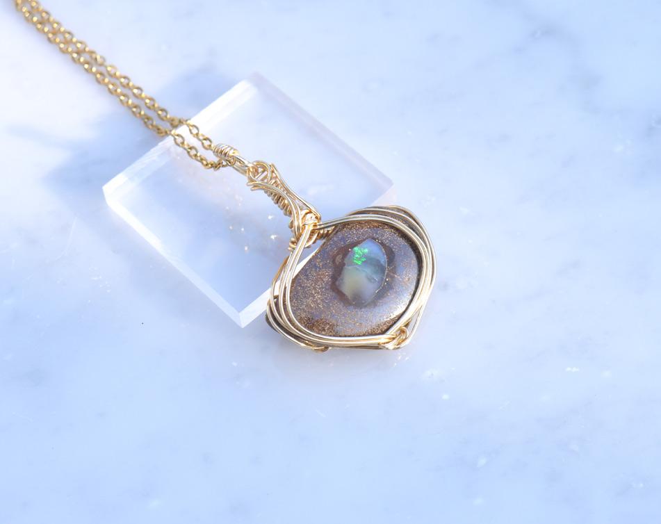 ボルダーオパール ペンダント | 3枚目
