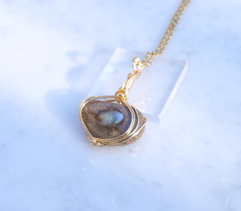 ボルダーオパール ペンダント | 6枚目