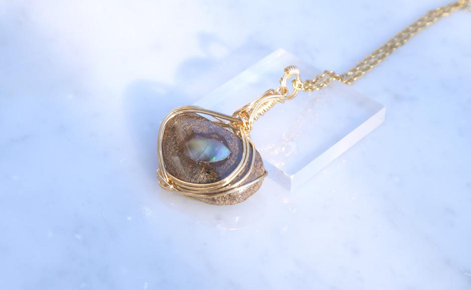 ボルダーオパール ペンダント | 8枚目