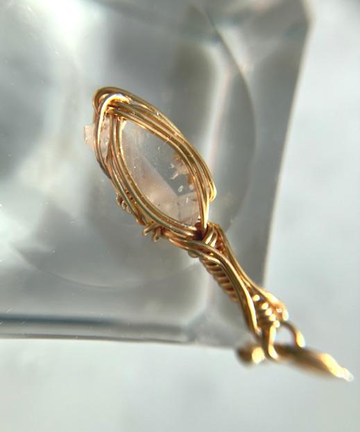 ロシア産 フェナカイト ペンダント 証明書付き 14kgf＊ | 12枚目