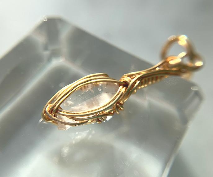 ロシア産 フェナカイト ペンダント 証明書付き 14kgf＊ | 6枚目