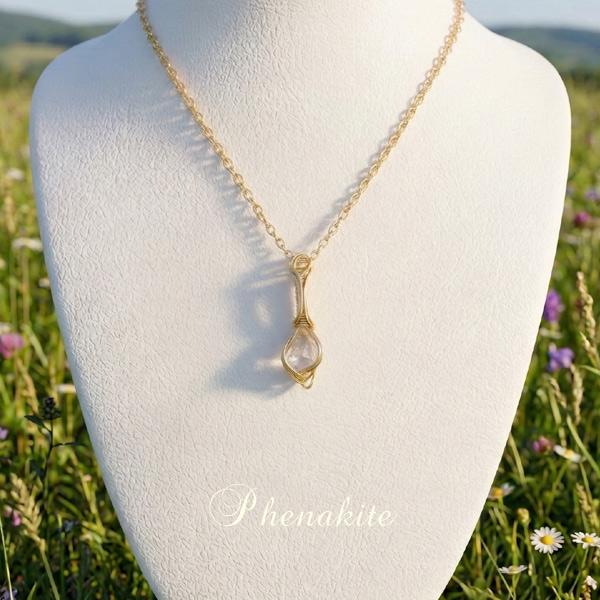 ロシア産 フェナカイト ペンダント 証明書付き 14kgf＊