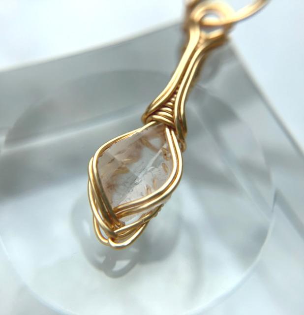 ロシア産 フェナカイト ペンダント 証明書付き 14kgf＊ | 7枚目