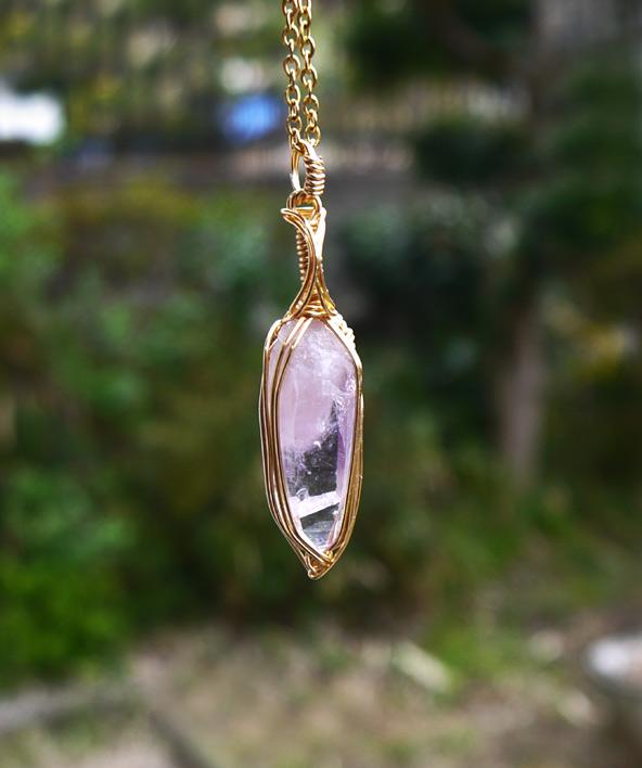 国産 雨塚山紫水晶 ペンダントトップ | 3枚目
