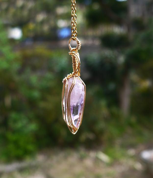 国産 雨塚山紫水晶 ペンダントトップ | 4枚目