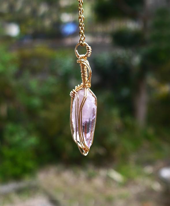国産 雨塚山紫水晶 ペンダントトップ | 5枚目