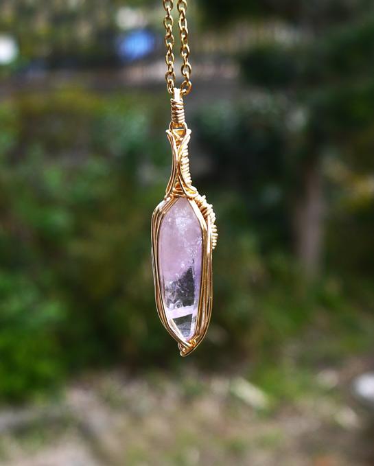 国産 雨塚山紫水晶 ペンダントトップ | 6枚目