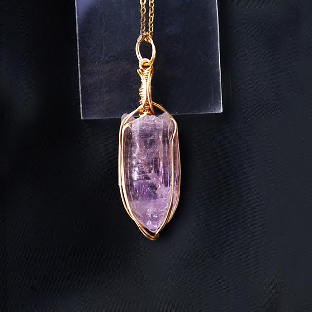 国産 雨塚山紫水晶 ペンダントトップ | 2枚目