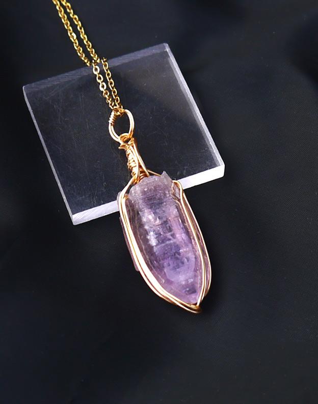 国産 雨塚山紫水晶 ペンダントトップ | 3枚目