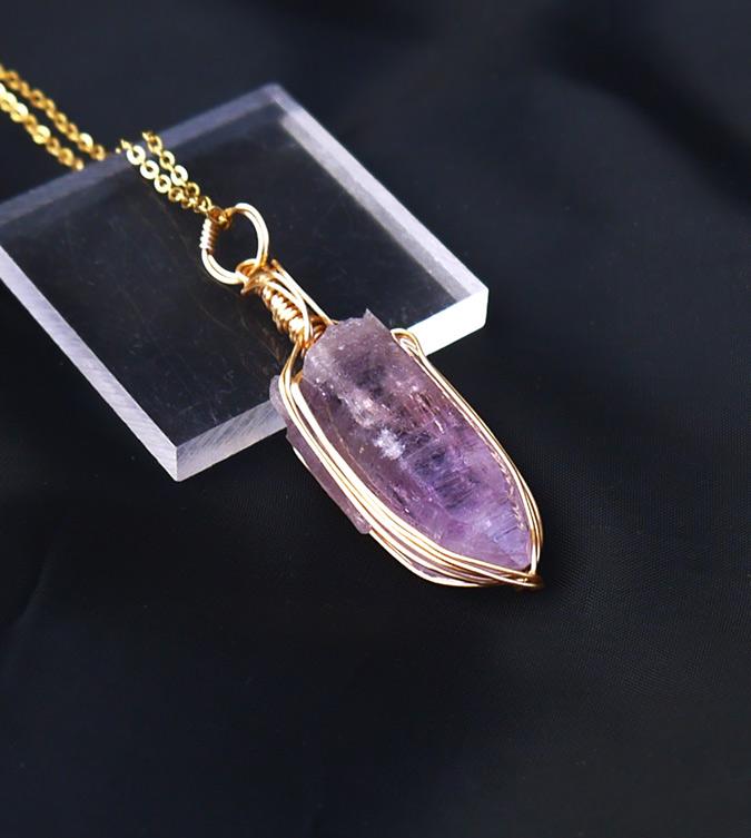 国産 雨塚山紫水晶 ペンダントトップ | 4枚目