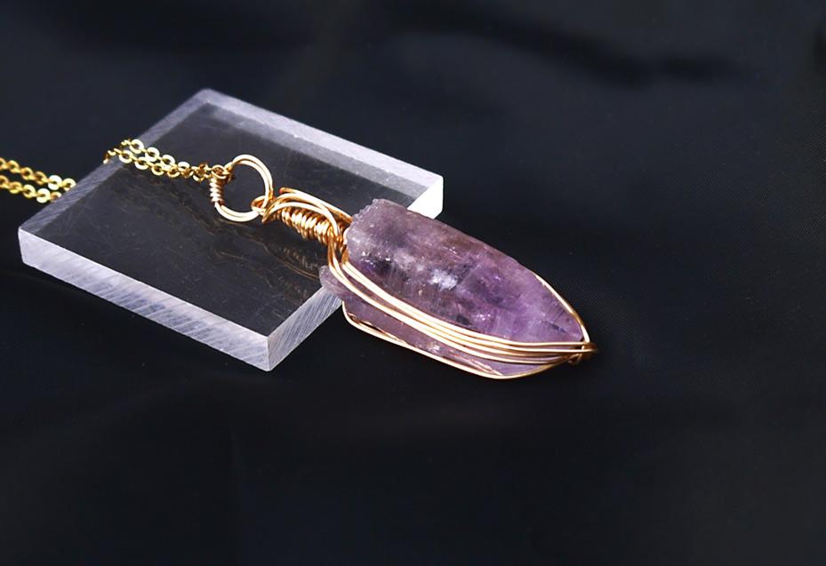 国産 雨塚山紫水晶 ペンダントトップ | 5枚目