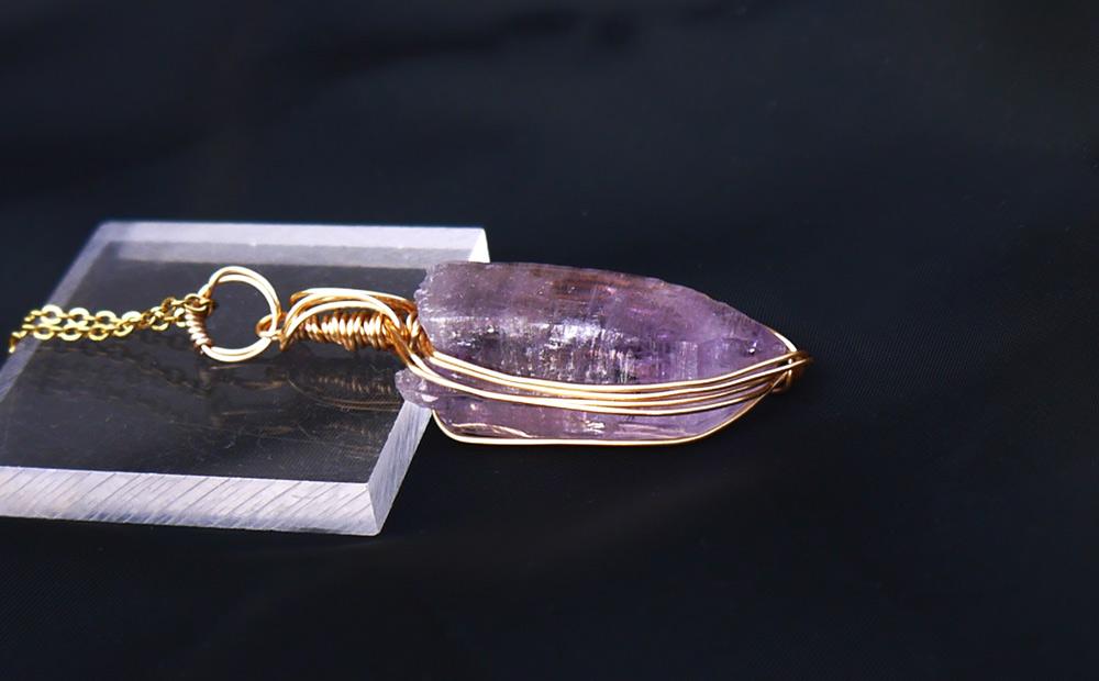 国産 雨塚山紫水晶 ペンダントトップ | 6枚目