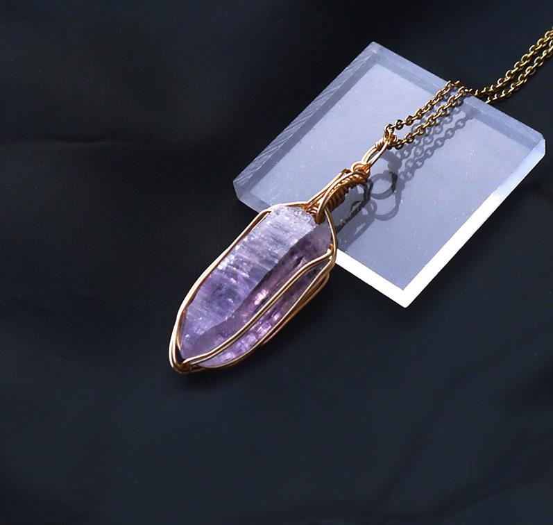 国産 雨塚山紫水晶 ペンダントトップ | 8枚目