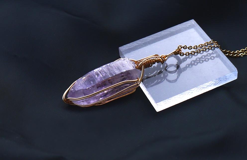 国産 雨塚山紫水晶 ペンダントトップ | 9枚目