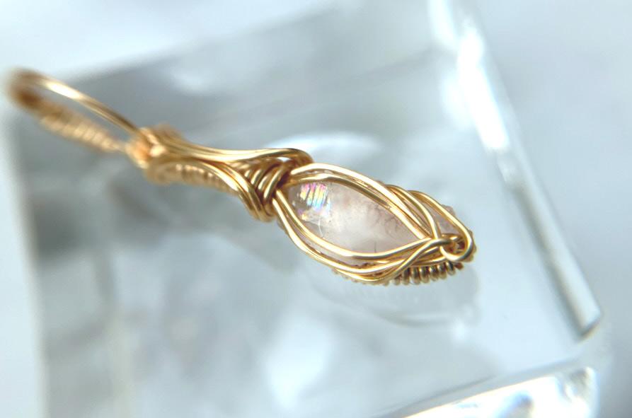 ロシア産 フェナカイト ペンダント 証明書付き 14kgf＊ | 11枚目