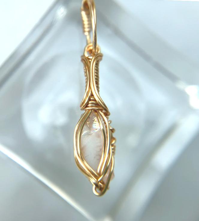 ロシア産 フェナカイト ペンダント 証明書付き 14kgf＊ | 3枚目