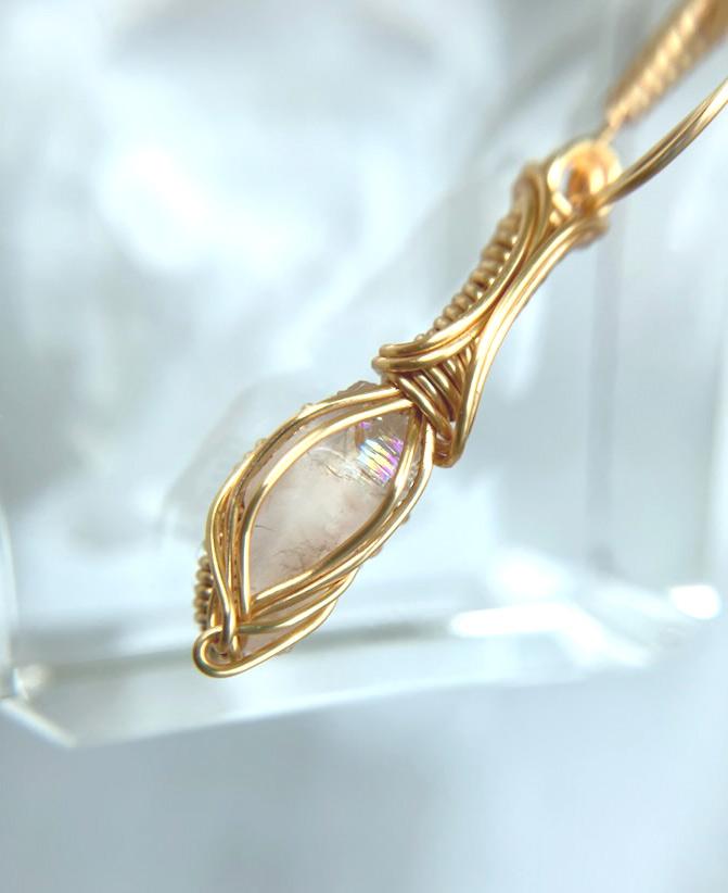 ロシア産 フェナカイト ペンダント 証明書付き 14kgf＊ | 5枚目