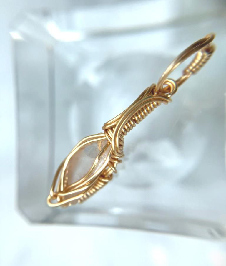 ロシア産 フェナカイト ペンダント 証明書付き 14kgf＊ | 6枚目