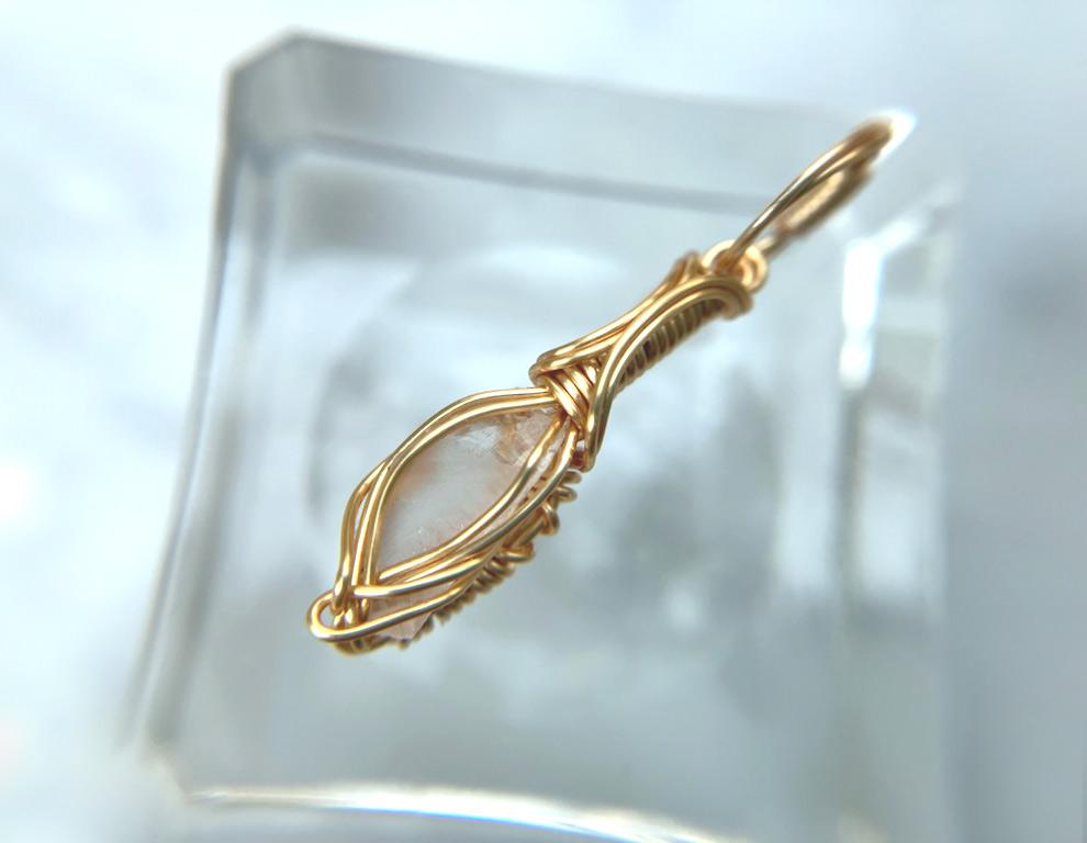 ロシア産 フェナカイト ペンダント 証明書付き 14kgf＊ | 7枚目