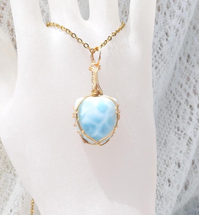 ラリマー ペンダントトップ 14kgf＊ | 2枚目