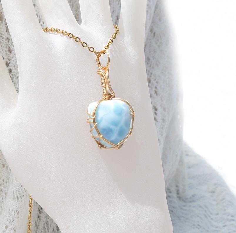 ラリマー ペンダントトップ 14kgf＊ | 3枚目