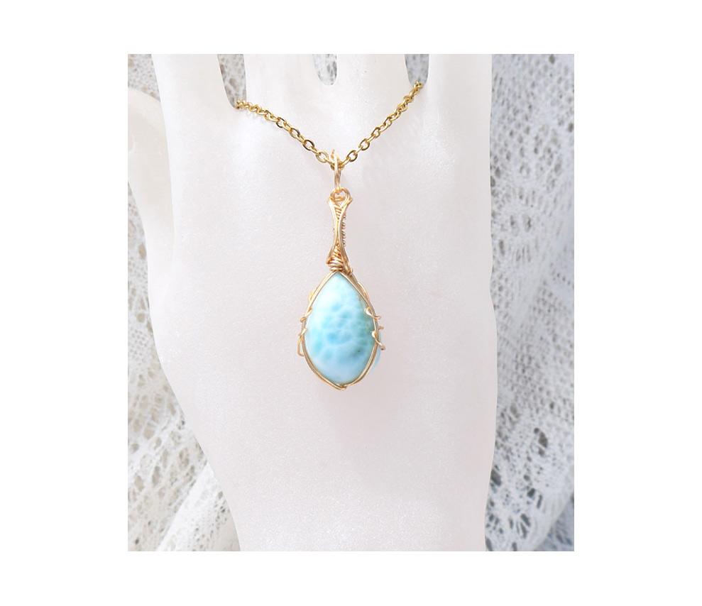 ラリマー ペンダントトップ 14kgf＊ | 2枚目