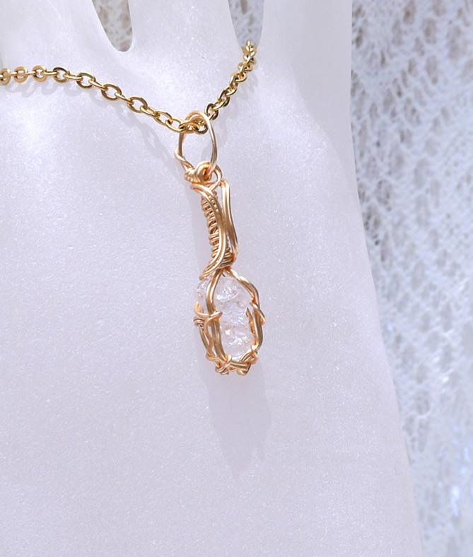 ロシア産 フェナカイト ペンダント 証明書付き 14kgf＊ | 4枚目