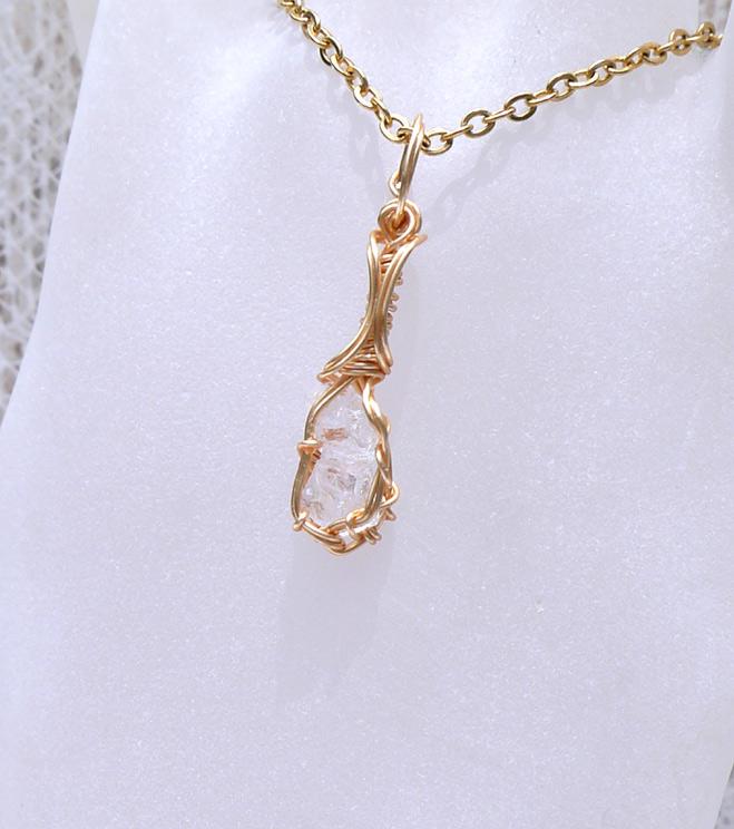 ロシア産 フェナカイト ペンダント 証明書付き 14kgf＊ | 5枚目