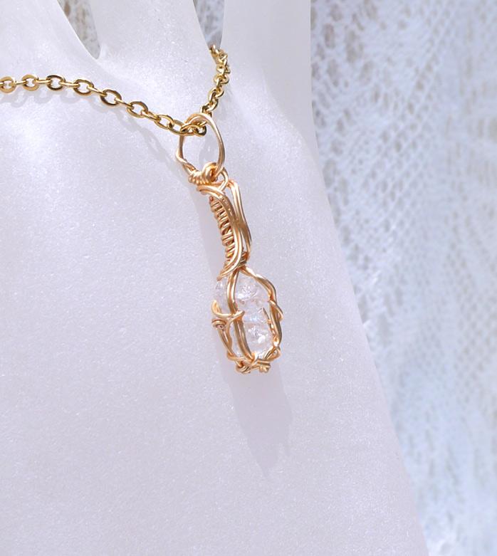 ロシア産 フェナカイト ペンダント 証明書付き 14kgf＊ | 6枚目