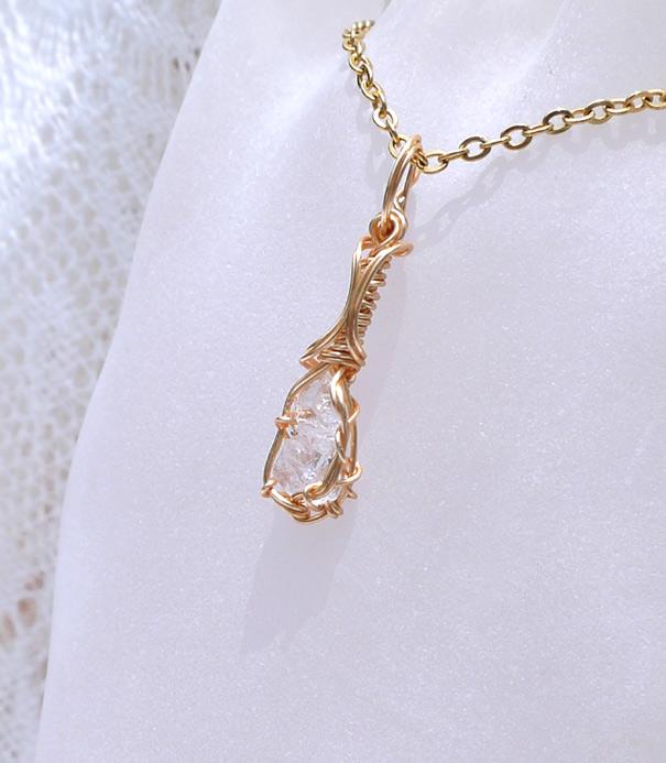 ロシア産 フェナカイト ペンダント 証明書付き 14kgf＊ | 7枚目