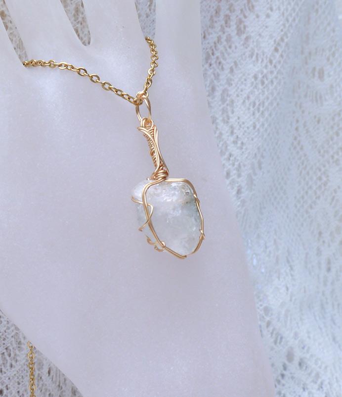 ロシア産 フェナカイト ペンダント 証明書付き 14kgf＊ | 3枚目