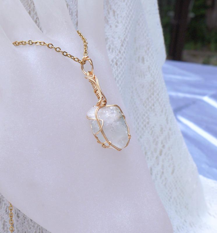 ロシア産 フェナカイト ペンダント 証明書付き 14kgf＊ | 4枚目