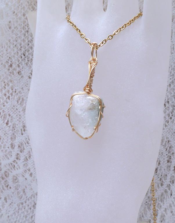 ロシア産 フェナカイト ペンダント 証明書付き 14kgf＊ | 5枚目