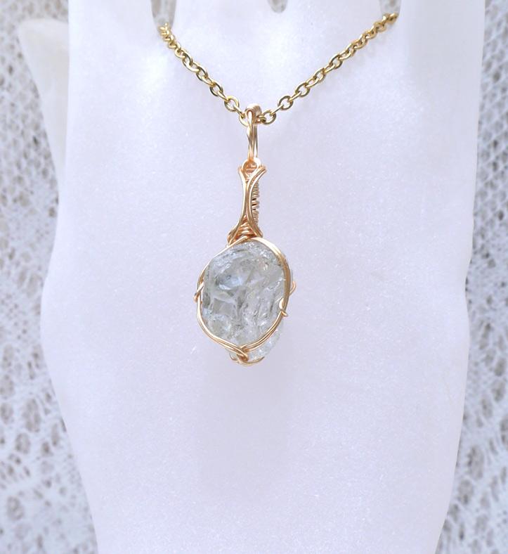 ロシア産 フェナカイト ペンダント 証明書付き 14kgf＊ | 4枚目