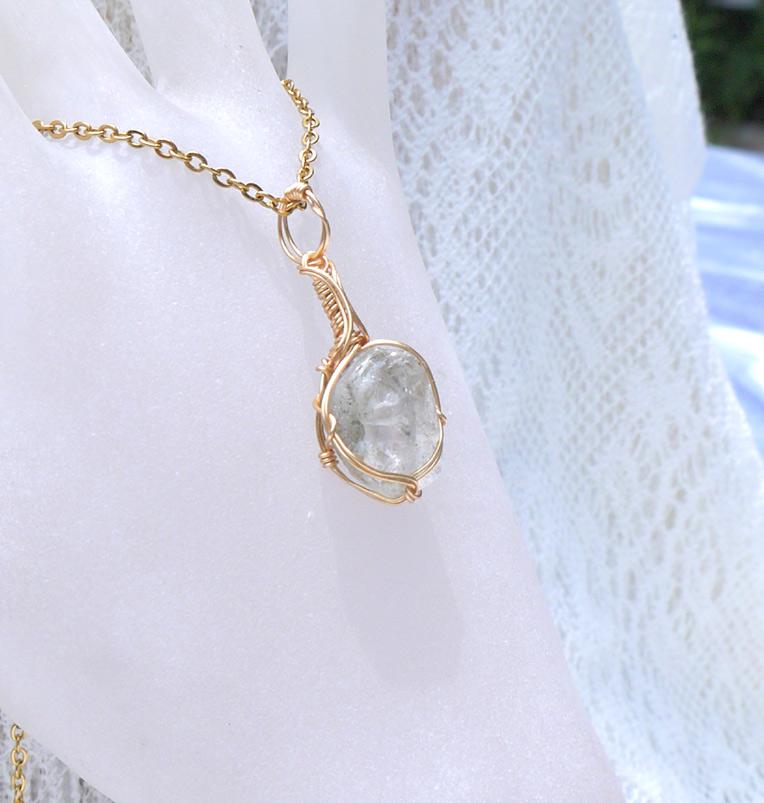 ロシア産 フェナカイト ペンダント 証明書付き 14kgf＊ | 5枚目