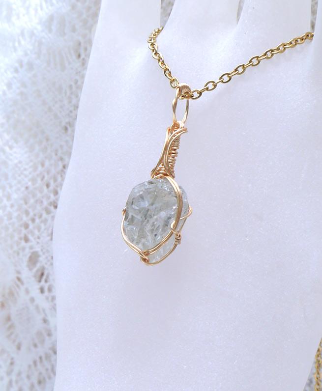 ロシア産 フェナカイト ペンダント 証明書付き 14kgf＊ | 6枚目